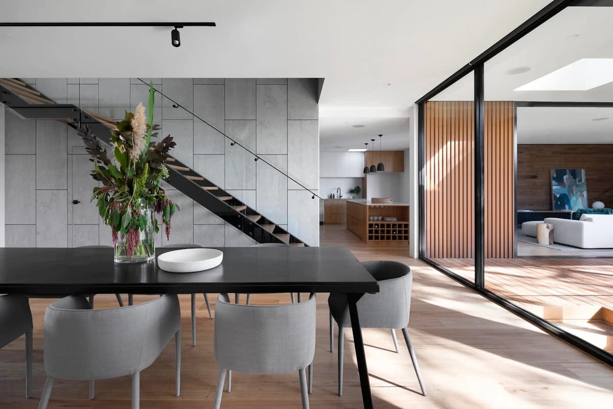 Modern facade and exterior project — surface detail
